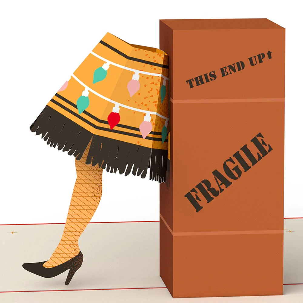A Christmas Story Holiday Leg Lamp Pop-Up Card - Image 2