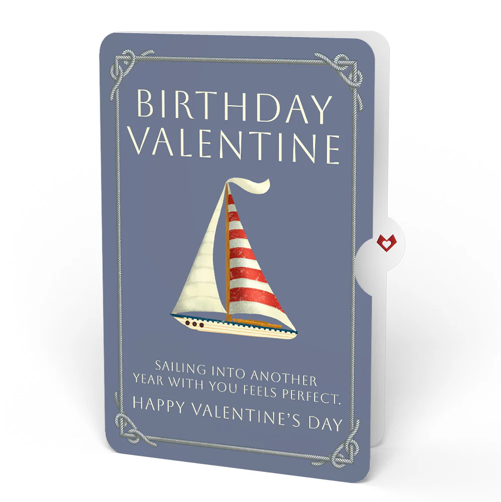 'Ahoy There' Birthday Valentine Plushpop Card and Sentiment Set - Image 4