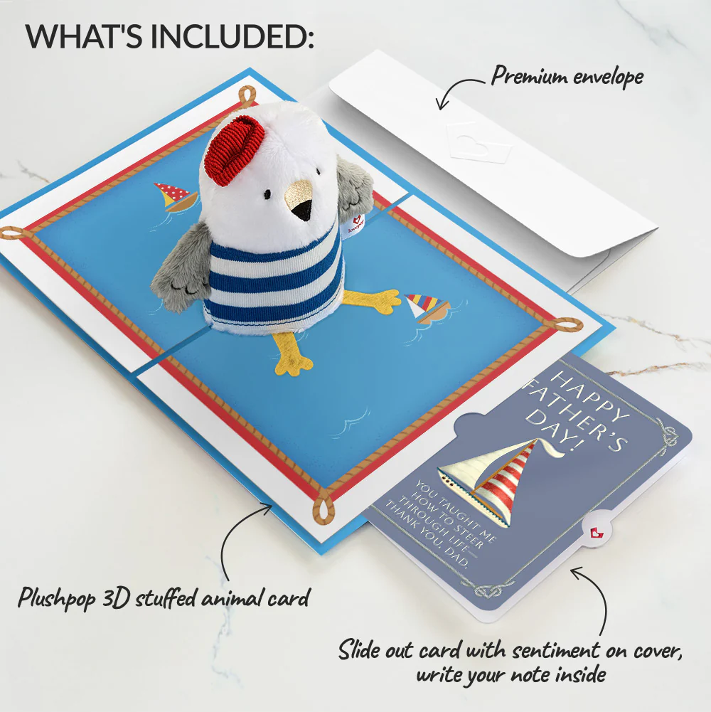 'Ahoy There' Father's Day Plushpop Card and Sentiment Set - Image 2