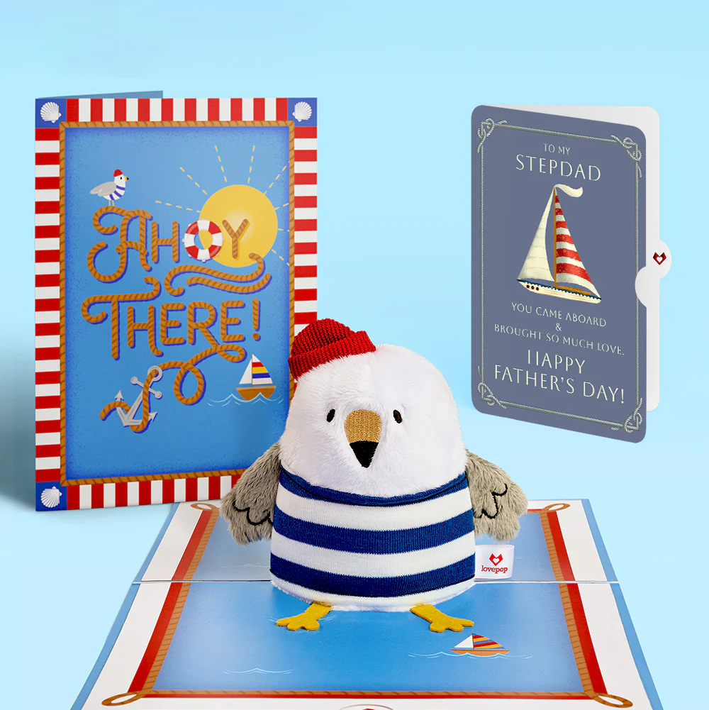 'Ahoy There' Father's Day Plushpop Card and Sentiment Set for Stepdad