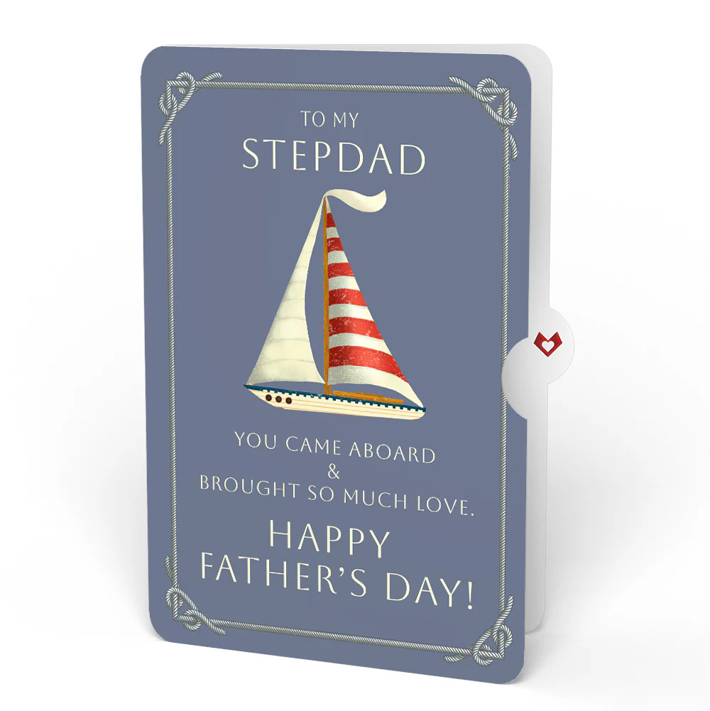 'Ahoy There' Father's Day Plushpop Card and Sentiment Set for Stepdad - Image 4