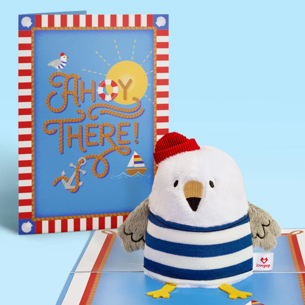 'Ahoy There' Plushpop Card