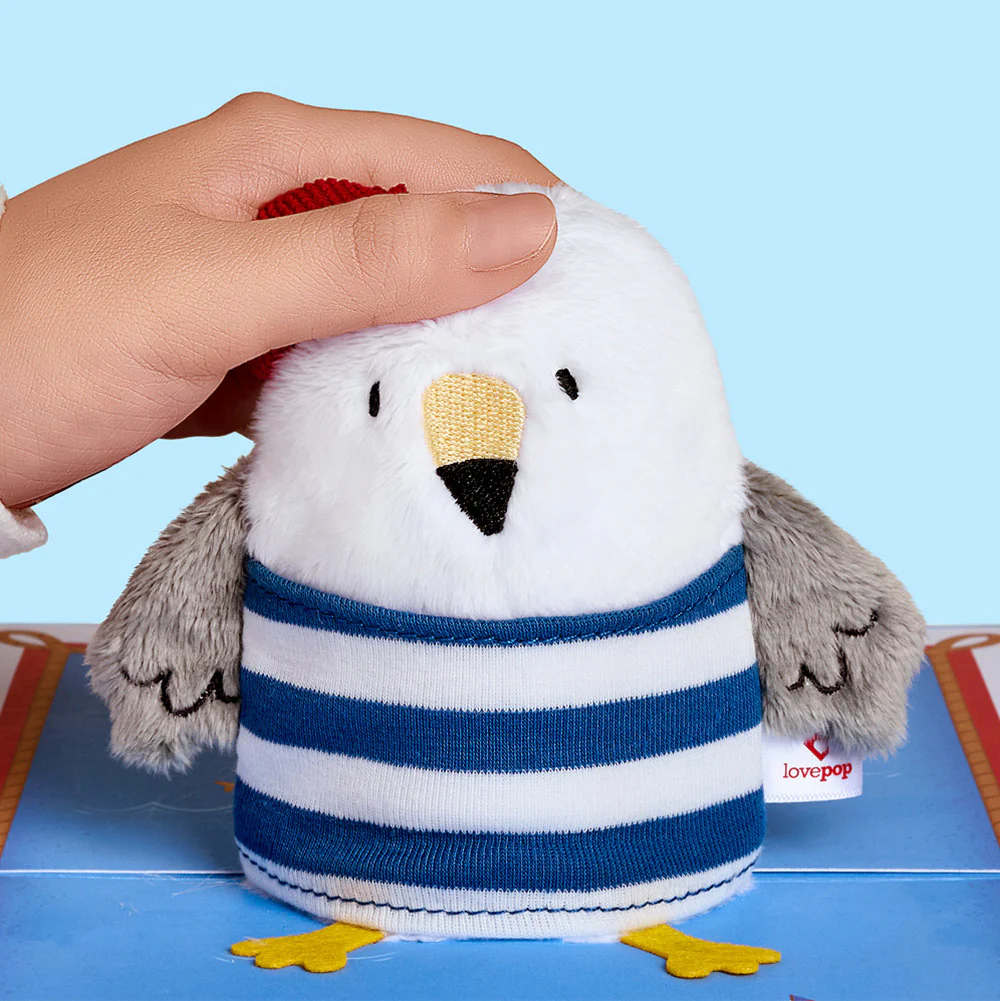 'Ahoy There' Valentine Plushpop Card and Sentiment Set for Friend - Image 3