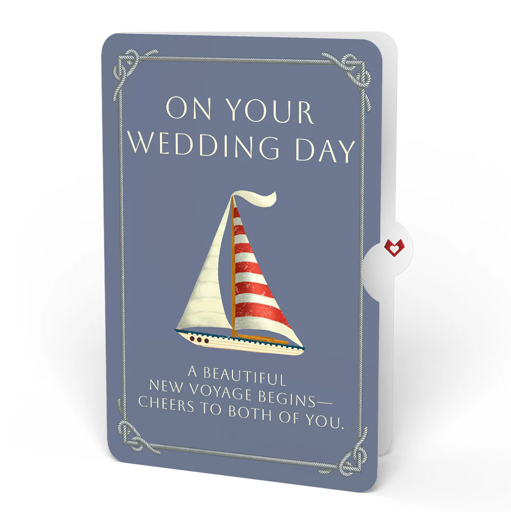 'Ahoy There' Wedding Plushpop Card and Sentiment Set - Image 4