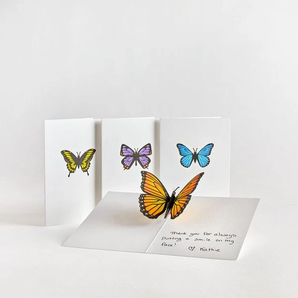 Butterfly Notecards (Assorted 4-Pack) - Image 8
