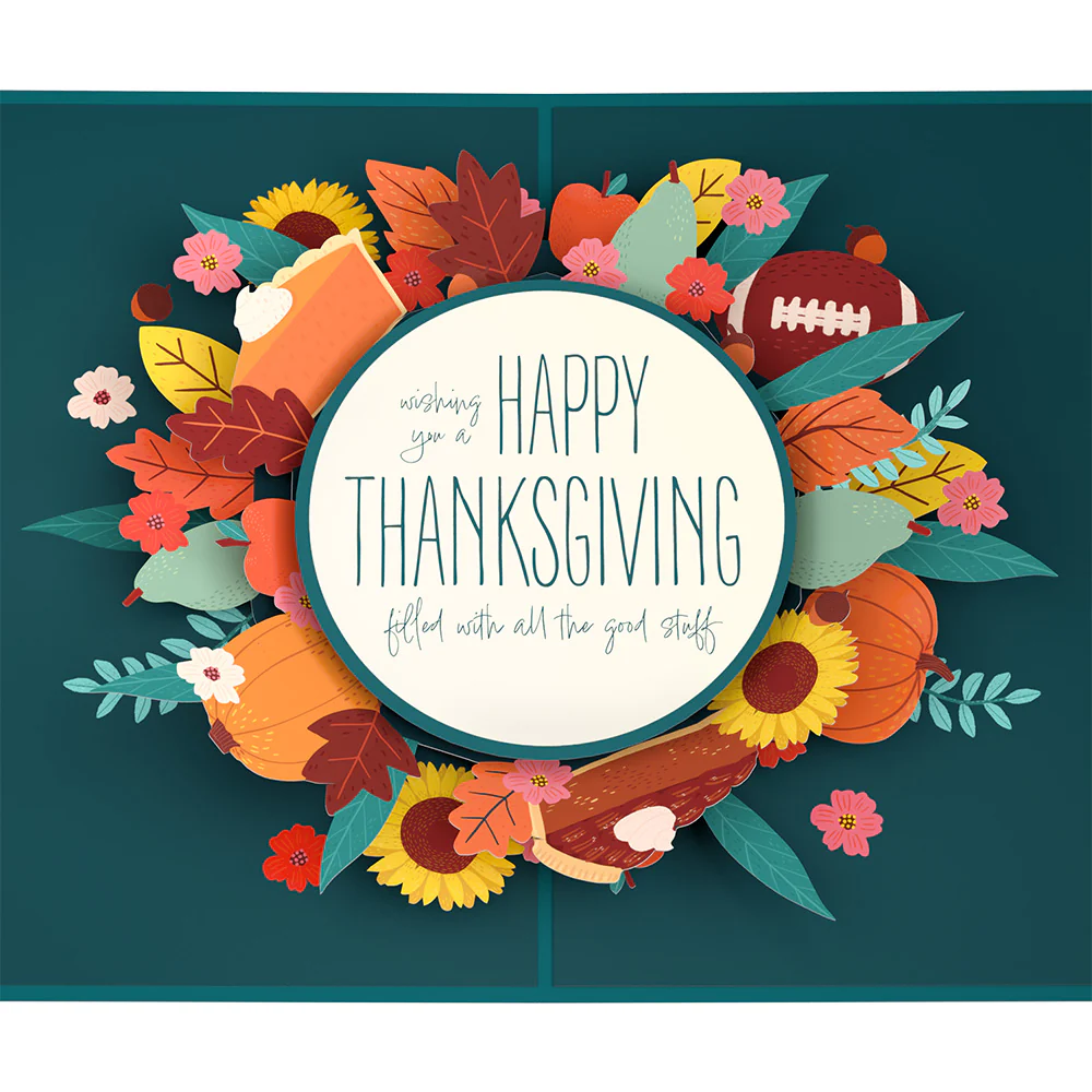 All the Good Stuff Thanksgiving Pop-Up Card - Image 3