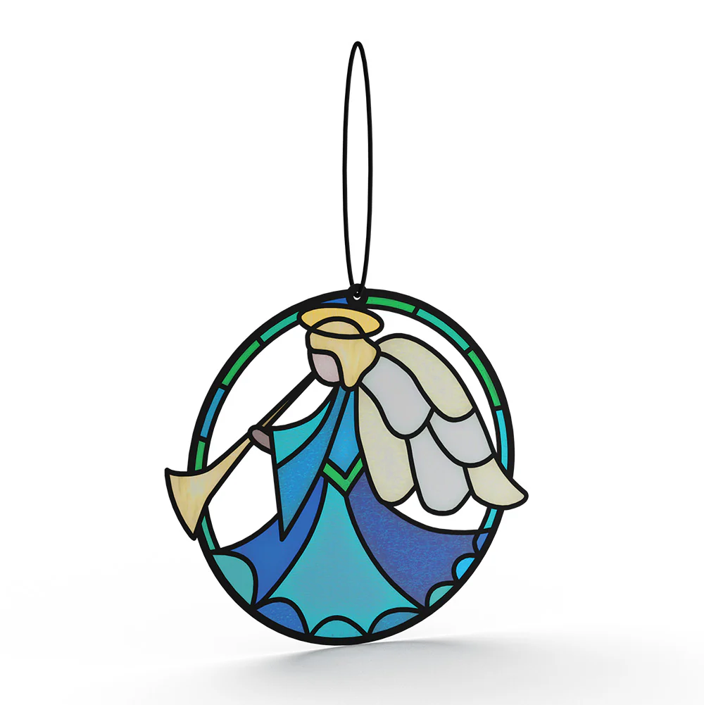 Angel Blessings to You Baptism Suncatcher Card and Sentiment Set - Image 3