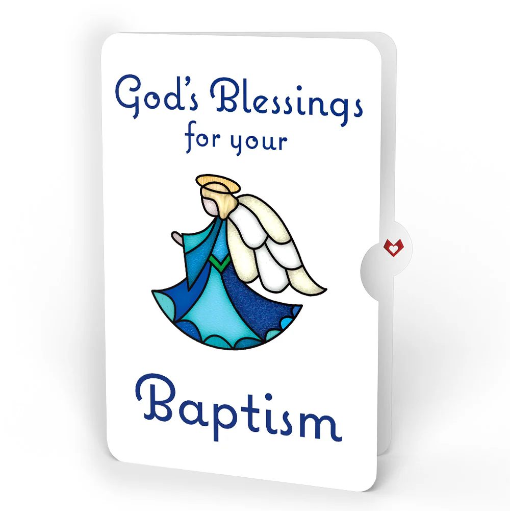 Angel Blessings to You Baptism Suncatcher Card and Sentiment Set - Image 4