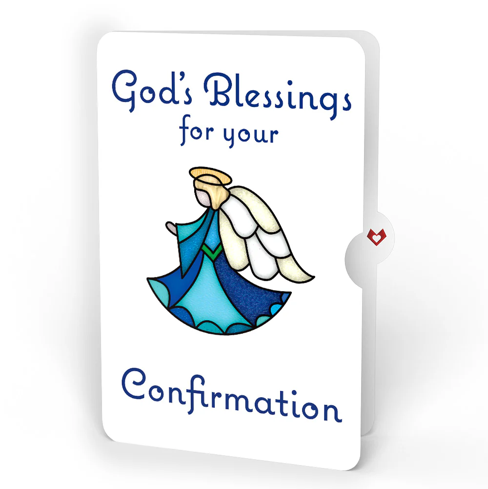 Angel Blessings to You Confirmation Suncatcher Card and Sentiment Set - Image 4