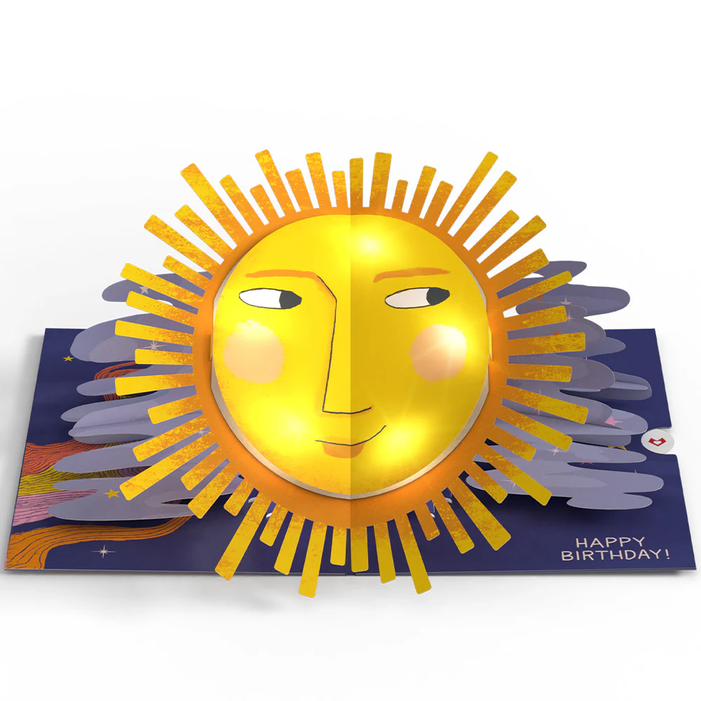 Another Trip Around the Sun 10th Birthday Light-Up Pop-Up Card and Sentiment Set - Image 3