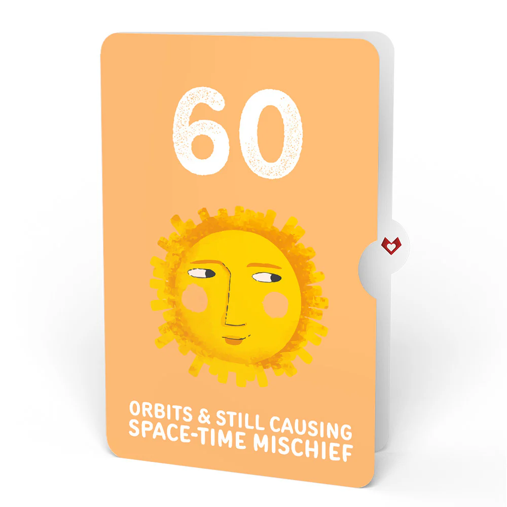 Another Trip Around the Sun 60th Birthday Light-Up Pop-Up Card and Sentiment Set - Image 4