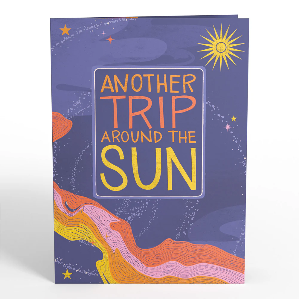 Another Trip Around the Sun Birthday Light-Up Pop-Up Card - Image 6