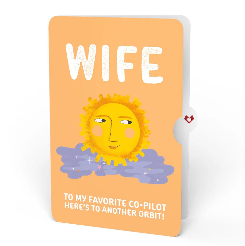 Another Trip Around the Sun Birthday Light-Up Pop-Up Card and Sentiment Set for Wife - Image 4
