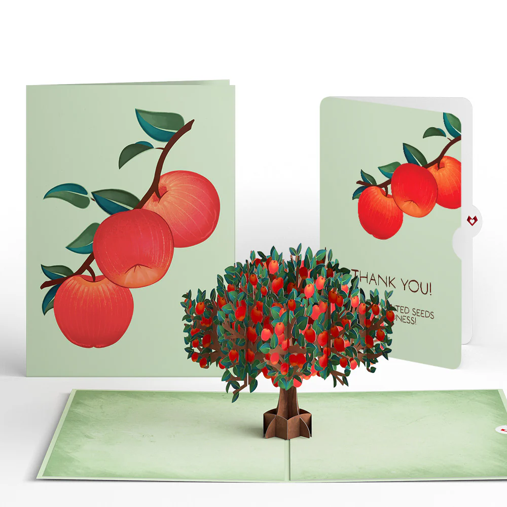 Apple Tree Thank you Pop-Up Card and Sentiment Set