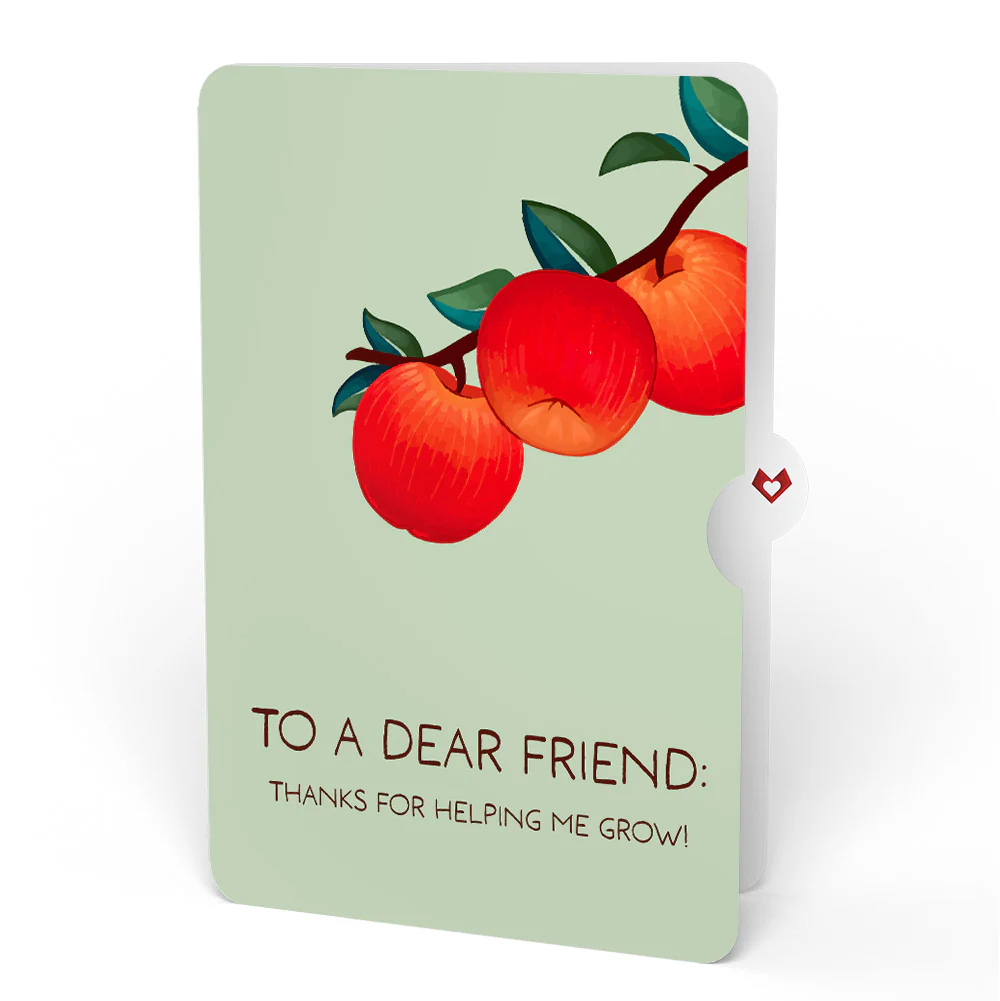 Apple Tree Thank you Pop-Up Card and Sentiment Set for Friend - Image 4