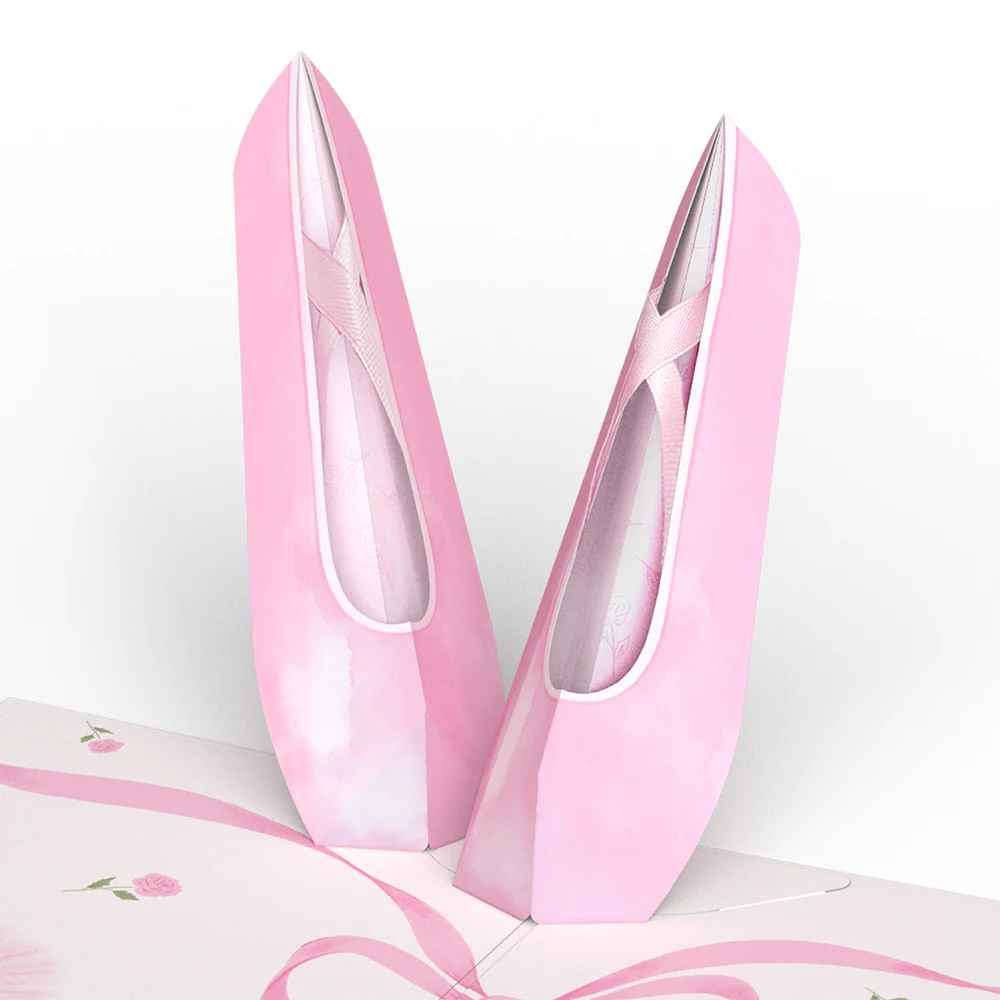 Ballet Slippers Pop-Up Card - Image 2