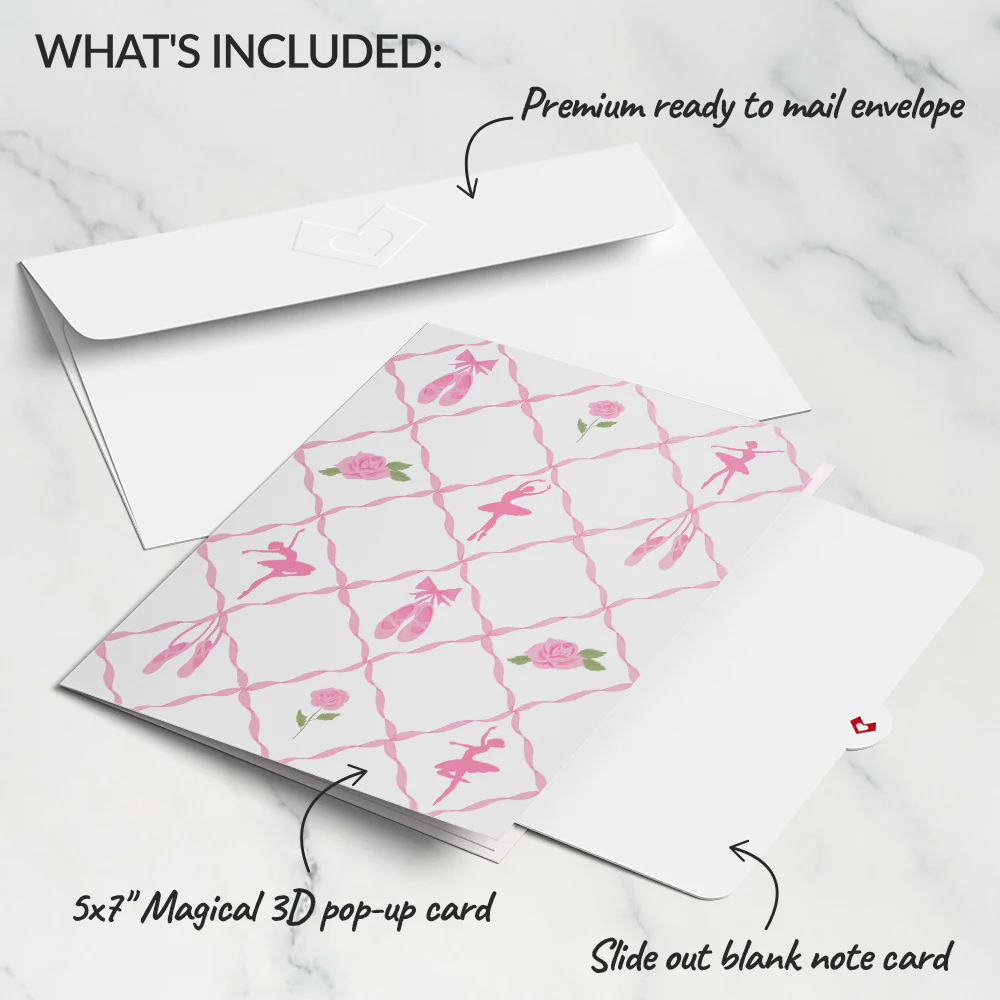 Ballet Slippers Pop-Up Card - Image 5