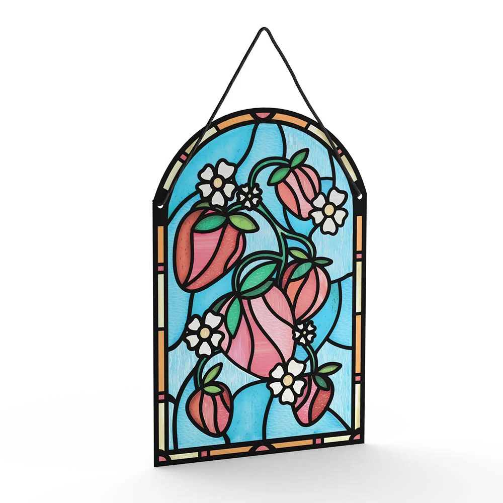 Berry Sweet Birthday Suncatcher Card & Pop-Up Bouquet Bundle - Image 5