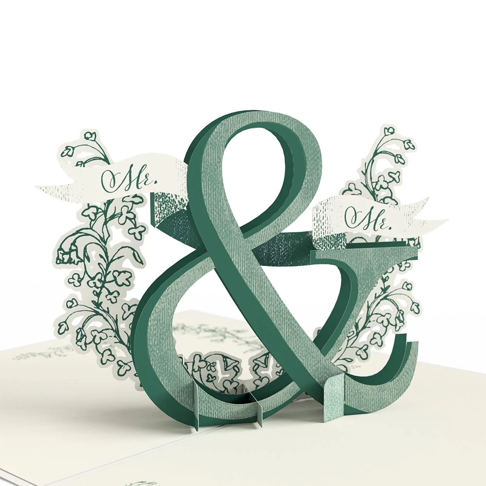Better Together Mr. & Mr. Wedding Pop-Up Card - Image 5