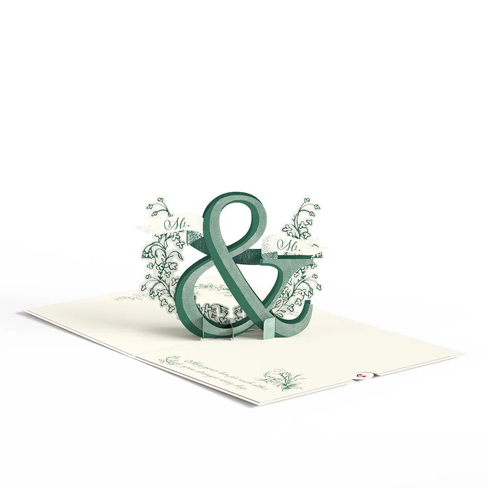 Better Together Mr. & Mr. Wedding Pop-Up Card - Image 6