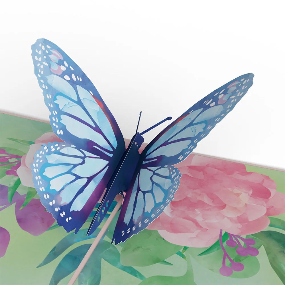 Birthday Butterfly Pop-Up Card & Suncatcher Bouquet Bundle - Image 3