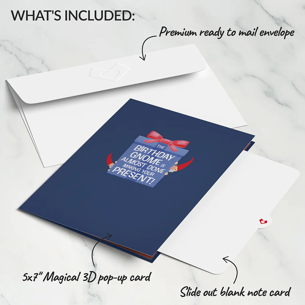 Birthday Gnome Pop-Up Card - Image 5
