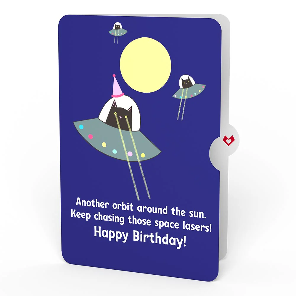 Birthday Truck with Space Laser Cats Pop-Up Card and Sentiment Set - Image 4