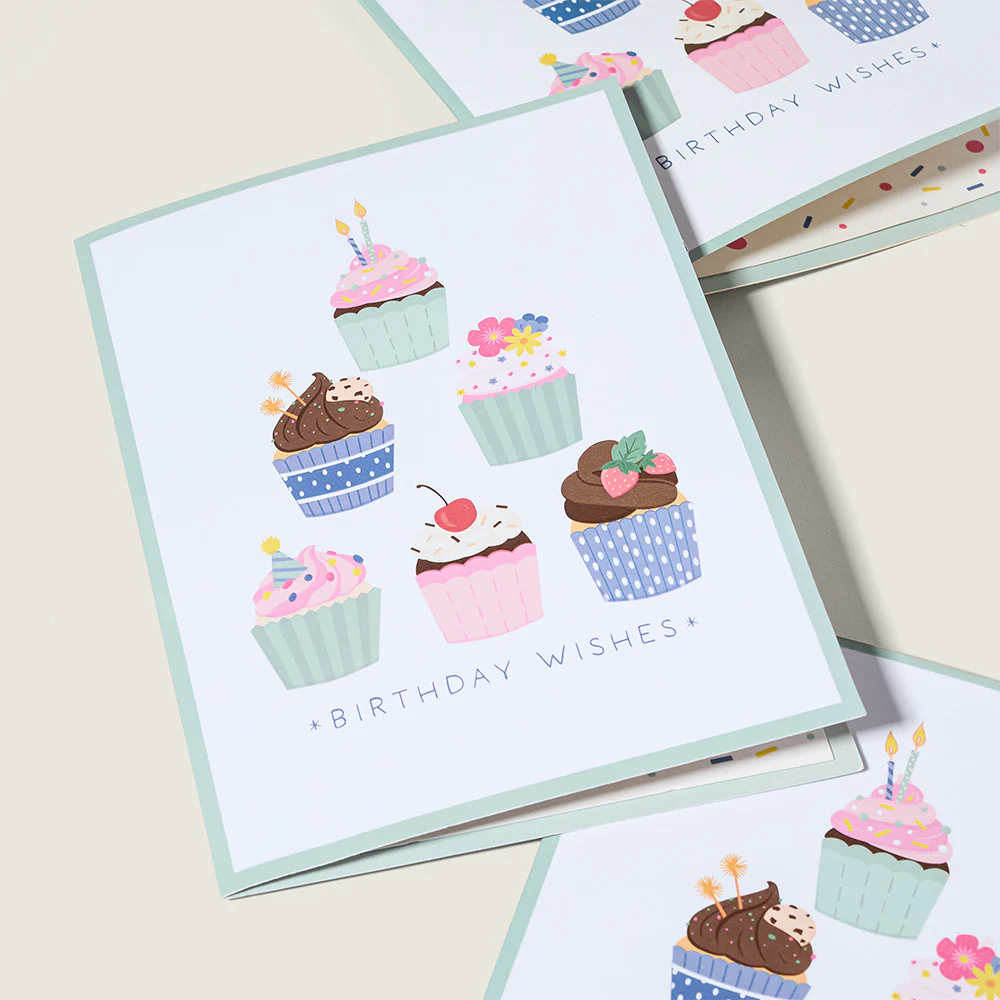 'Birthday Wishes' Cupcake Cat Plushpop Card and Bouquet Bundle - Image 4