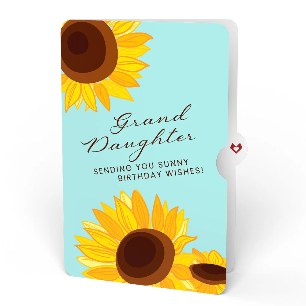 Black-Eyed Susan Birthday Bouquet and Sentiment Set for Granddaughter - Image 4