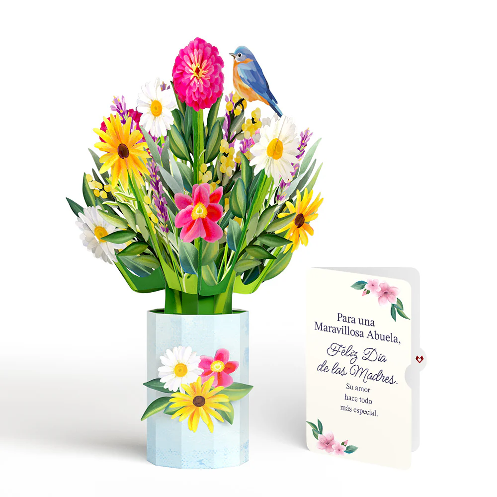 Black-Eyed Susan Mother's Day Bouquet and Sentiment Set for Spanish Grandmother