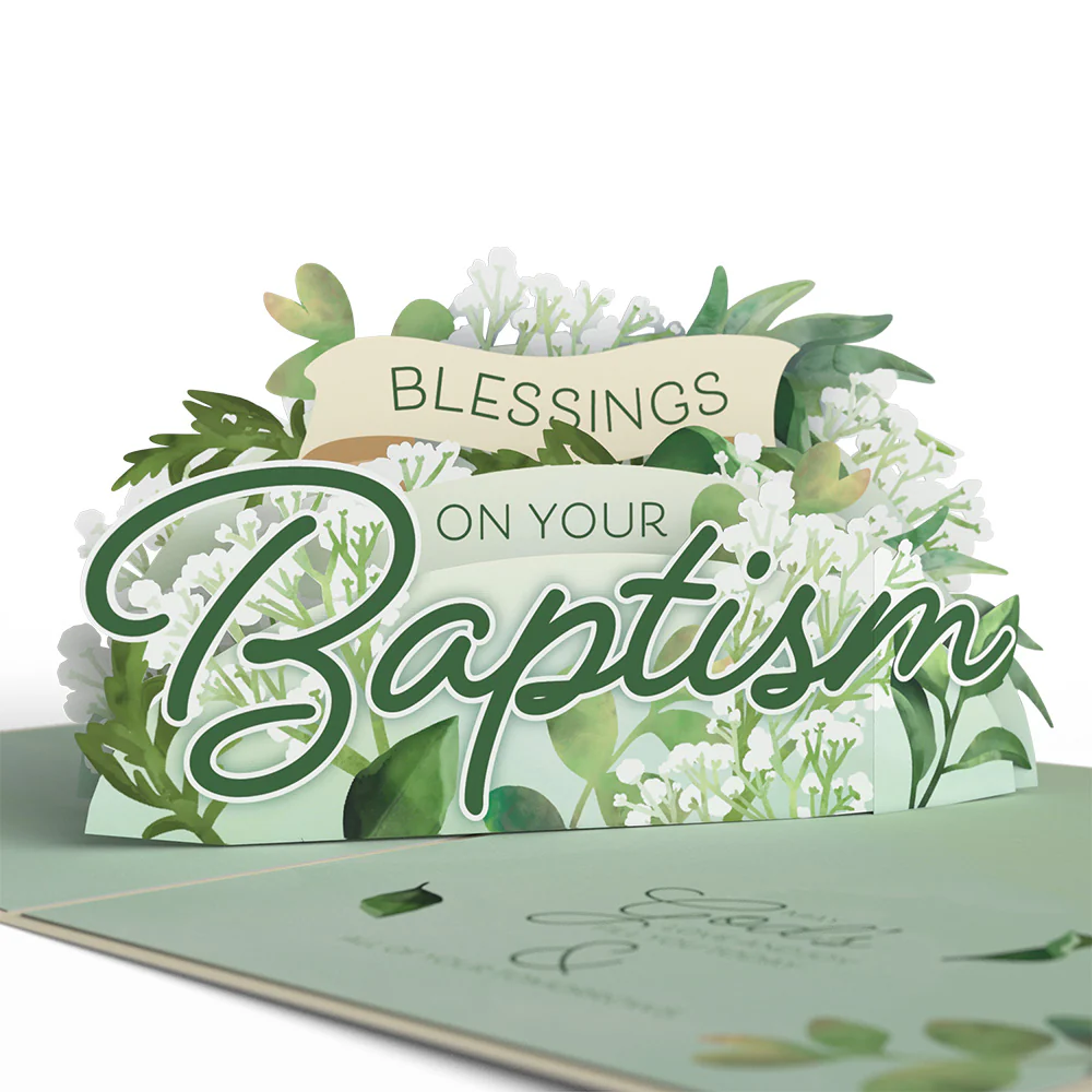 Blessings on Your Baptism Pop-Up Card - Image 5