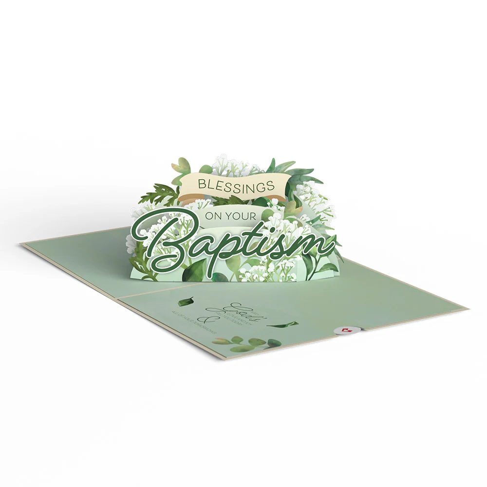 Blessings on Your Baptism Pop-Up Card - Image 6