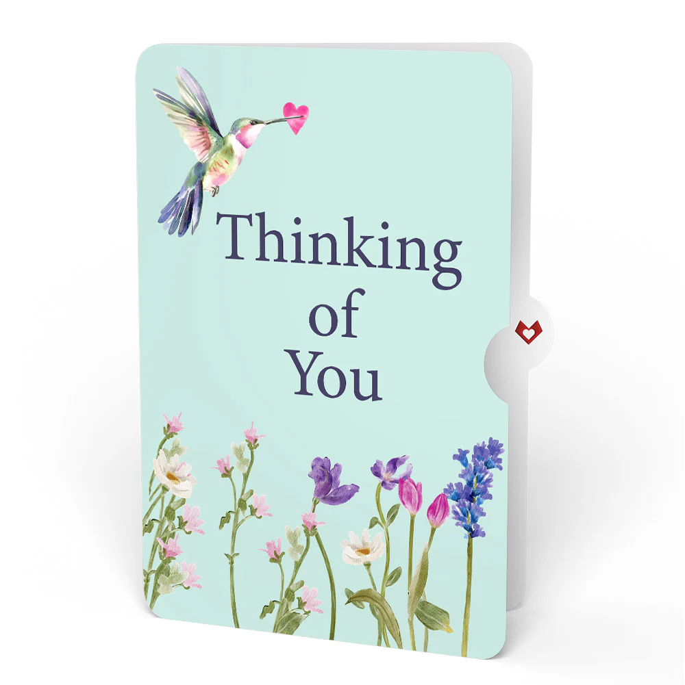 Love in Bloom Hummingbird Thinking of You Pop-Up Card and Sentiment Set - Image 4