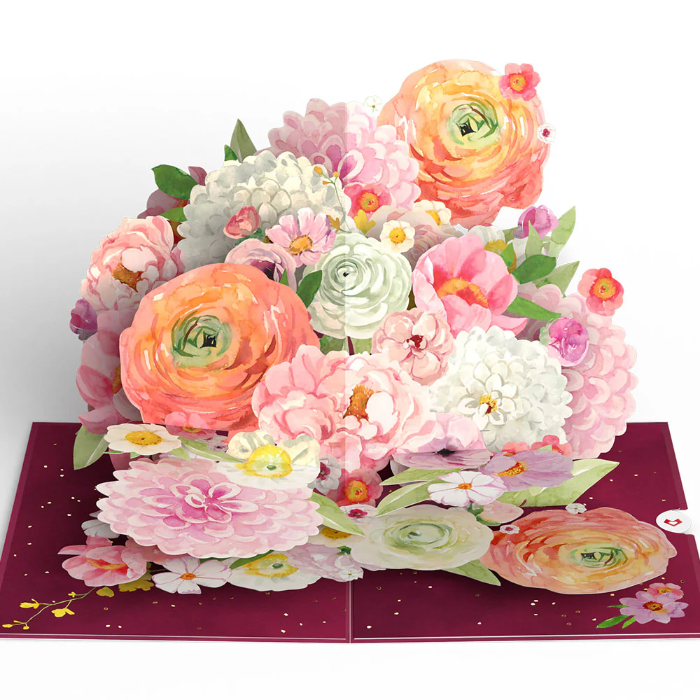 Blush Blooms Birthday Pop-Up Card - Image 3