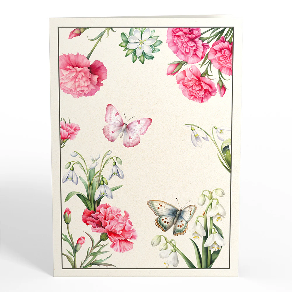 Born to Bloom: January Birth Month Flowers Pop-Up Card - Image 5