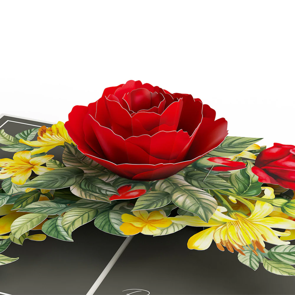 Born to Bloom: June Birth Month Flowers Thinking of You Pop-Up Card and Sentiment Set - Image 3