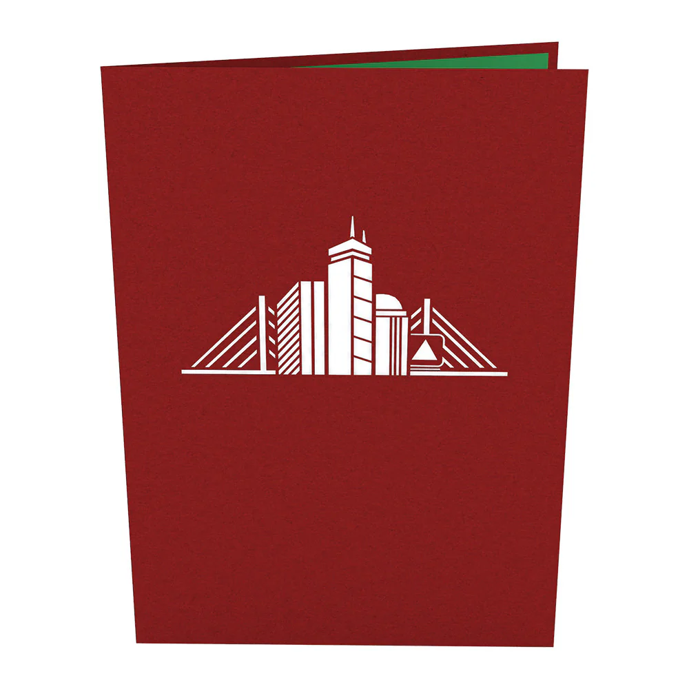 Boston Skyline Pop-Up Card - Image 3