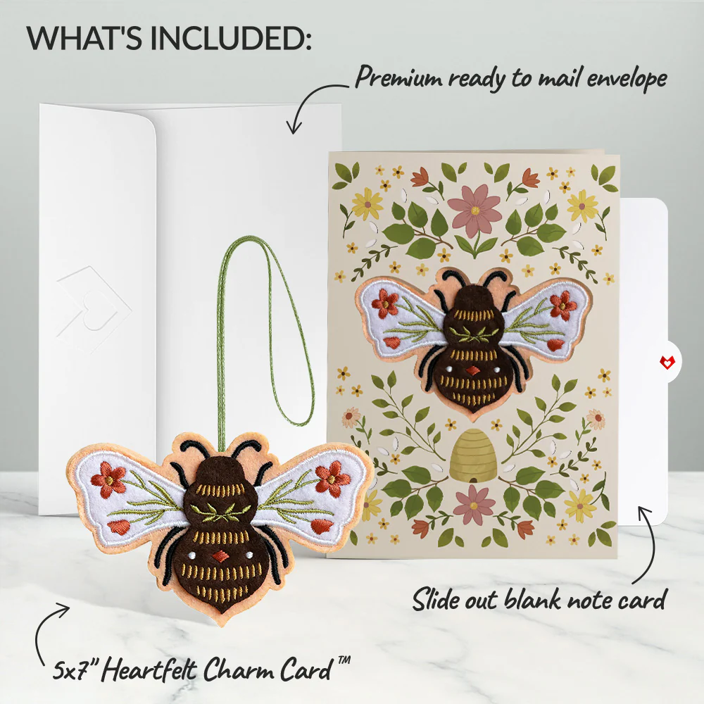 Botanical Bee HeartFelt Charm Card™ - Image 8