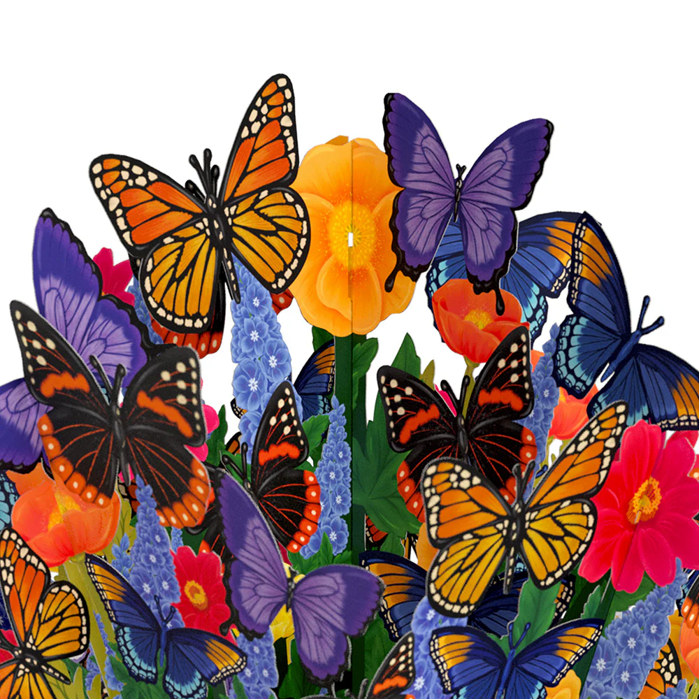 Brilliant Butterfly Birthday Bouquet and Aries Zodiac Sentiment Set - Image 3