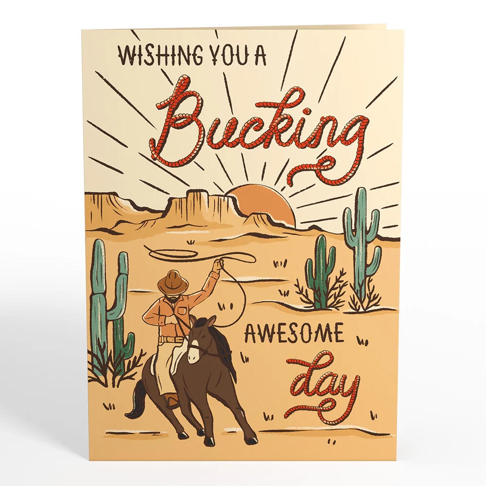 Bucking Awesome Day Pop-Up Card - Image 4