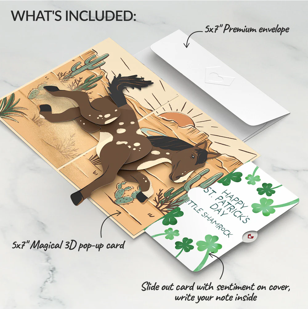 Bucking Awesome Day St. Patrick’s Day Pop-Up Card and Sentiment Set - Image 2