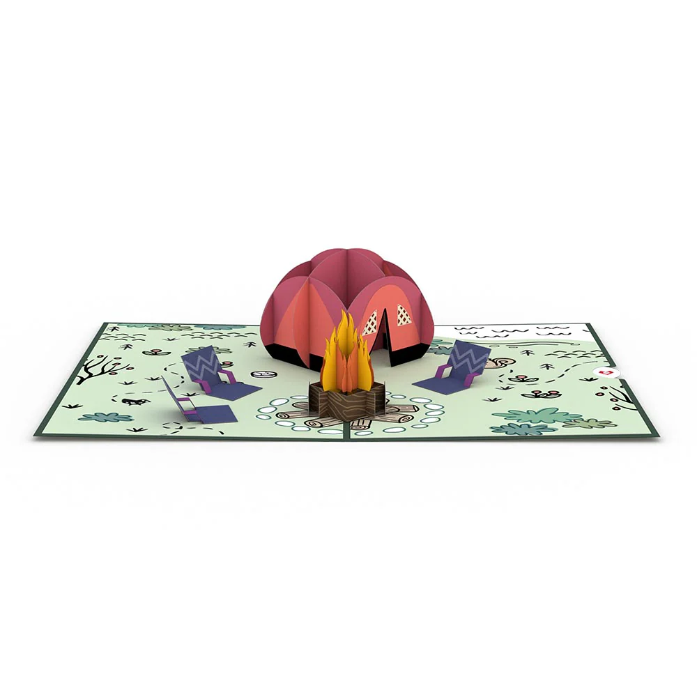 Happy Trails Camping Trip Pop-Up Card - Image 3