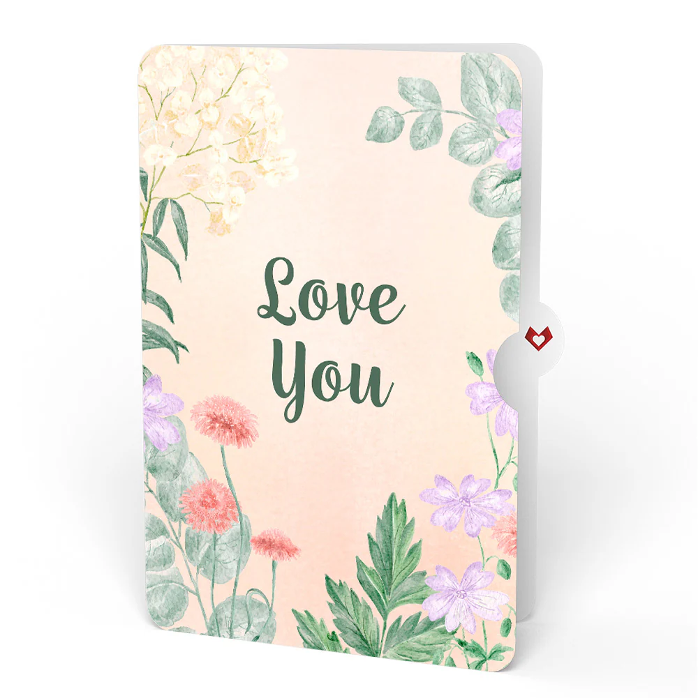 Cardinals in the Garden Love Pop-Up Card and Sentiment Set - Image 4