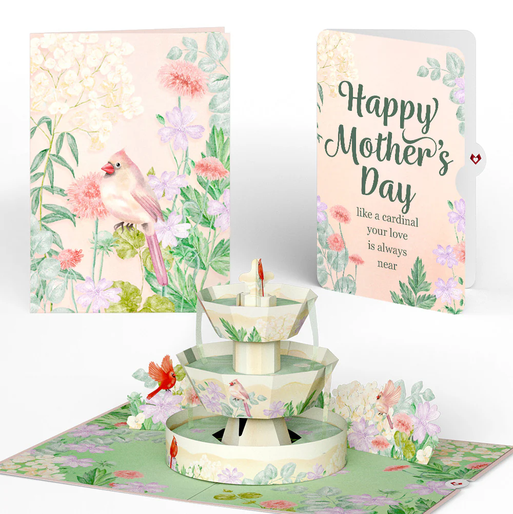Cardinals in the Garden Mother’s Day Pop-Up Card and Sentiment Set
