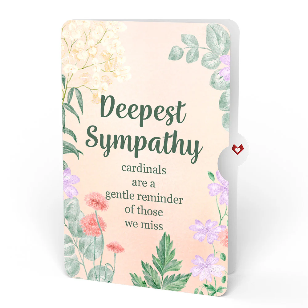 Cardinals in the Garden Sympathy Pop-Up Card and Sentiment Set - Image 4