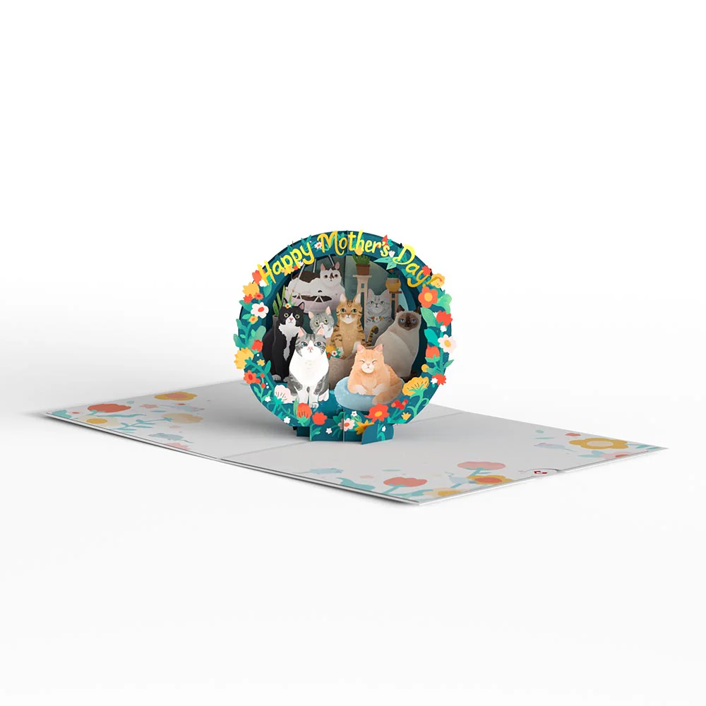 Cat Mom Mother’s Day Pop-Up Card - Image 3