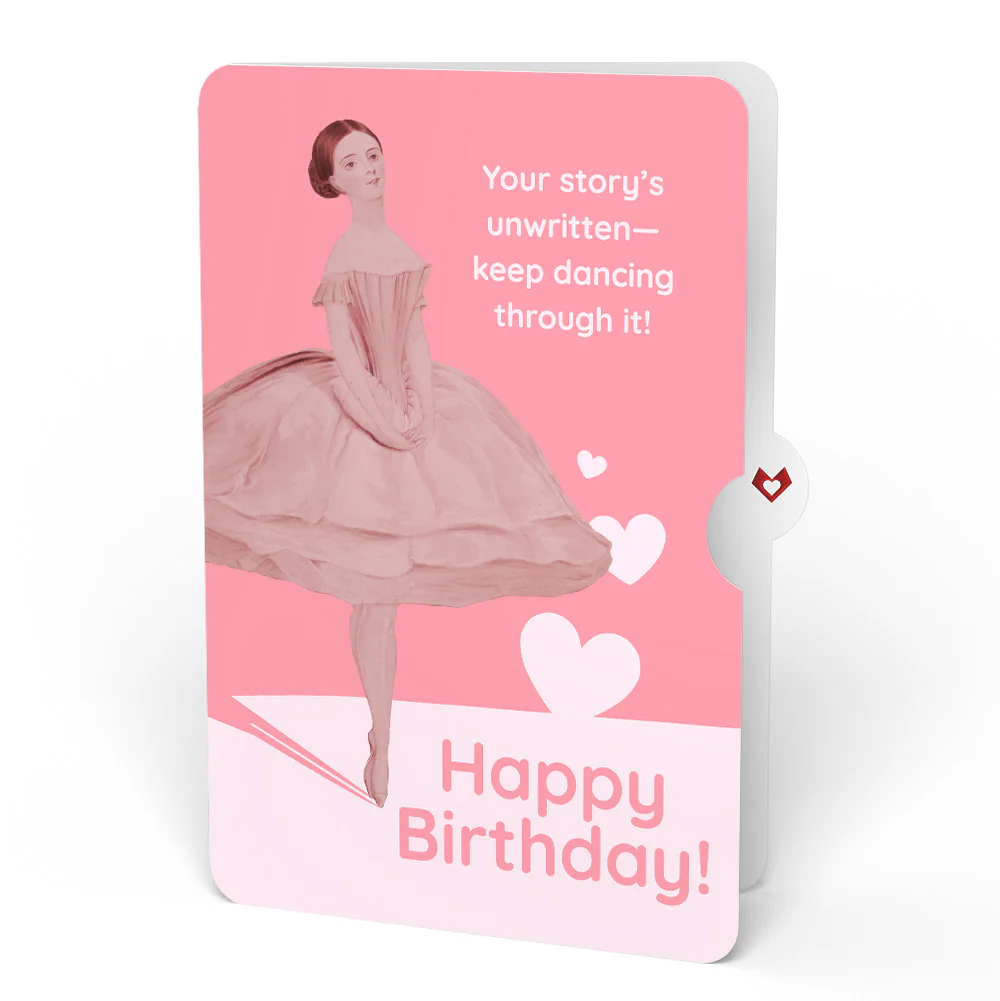Cheerful Tulips Birthday Pop-Up Card and Dancing Through Life Sentiment Set - Image 4