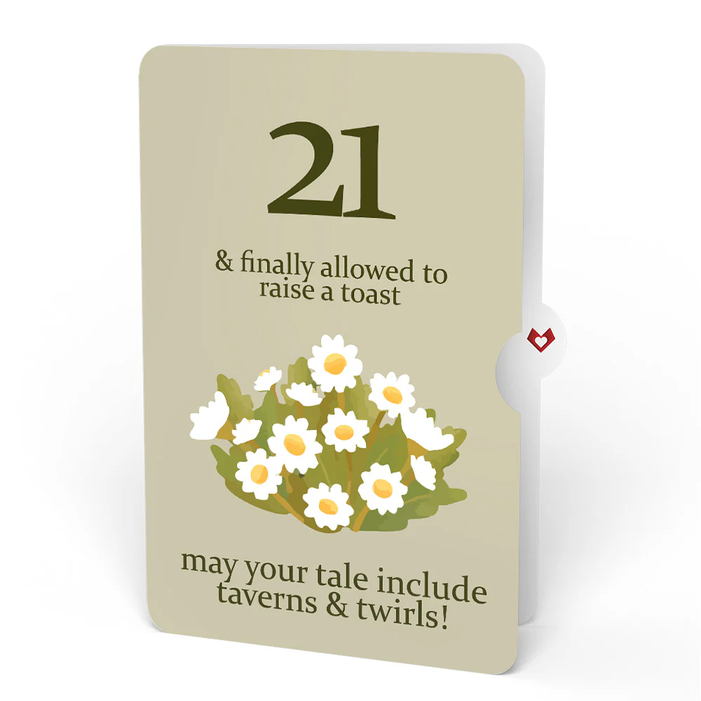 Cheers to a New Chapter 21st Birthday Pop-Up Card and Sentiment Set - Image 4