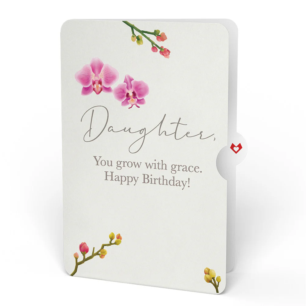 Cherry Blossom Birthday Bouquet and Sentiment Set for Daughter  - Image 4