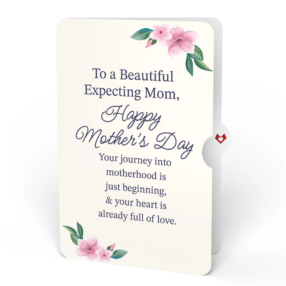 Cherry Blossom Mother's Day Bouquet and Sentiment Set for Expecting Mom - Image 4